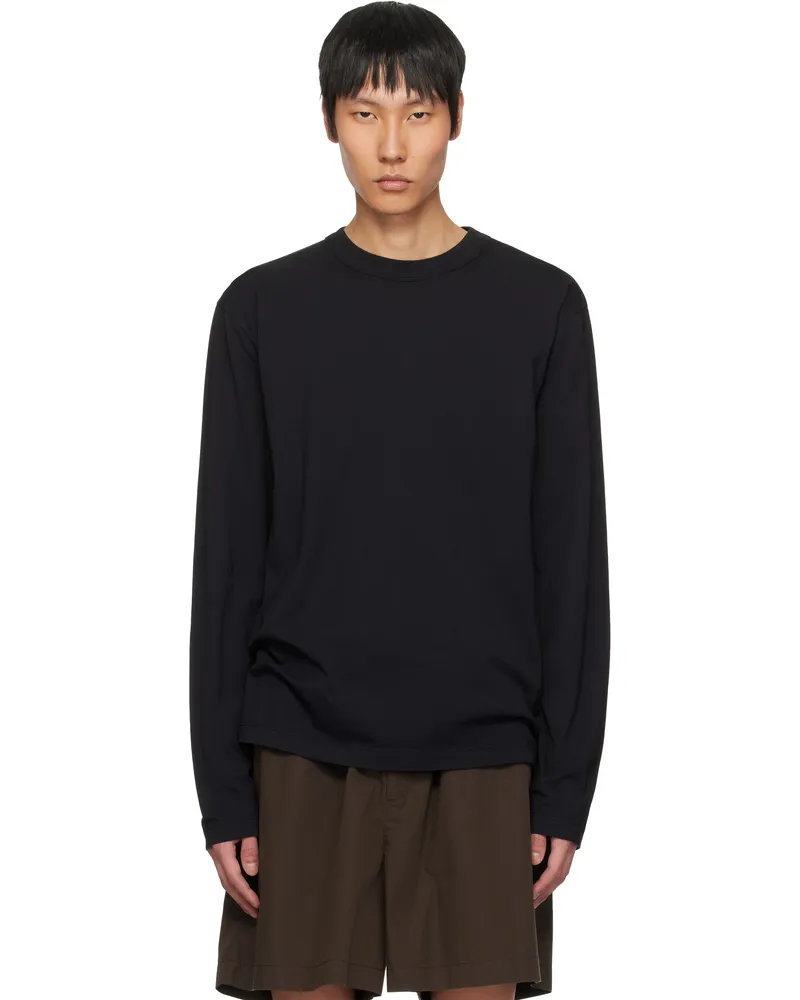 TEKLA Black Long-Sleeved T-shirt Black