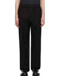 Valentino Garavani Black Pinched Seam Trousers Nero