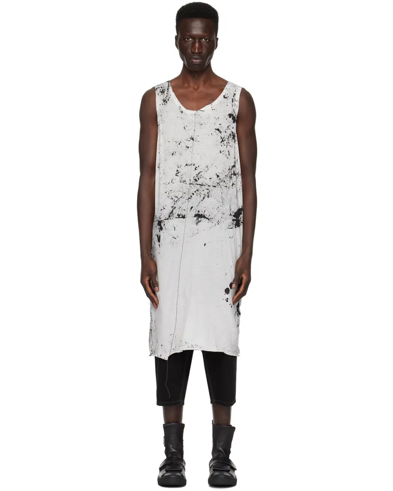 NICOLAS ANDREAS TARALIS White Graphic Tank Top 8