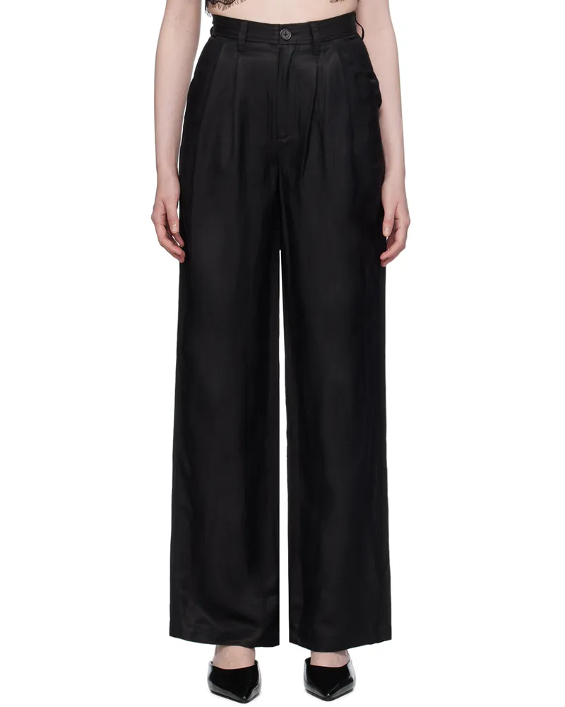 Anine Bing Black Carrie Trousers Black