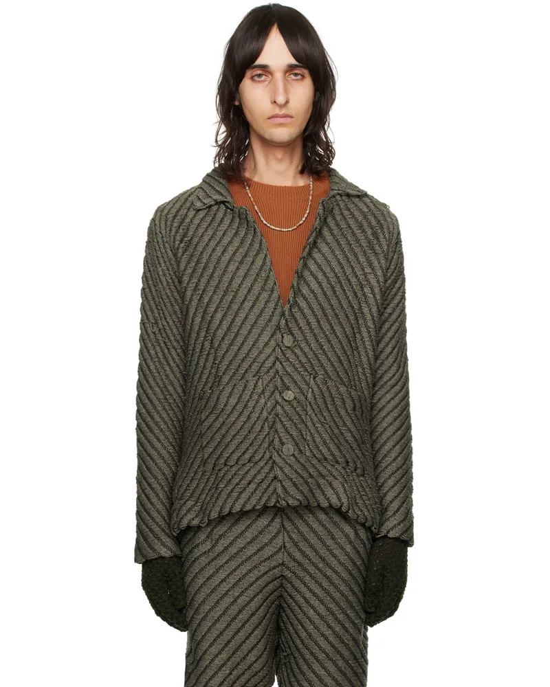 Isa Boulder SSENSE Exclusive Khaki Jacket Smoke