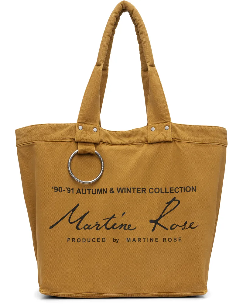 Martine Rose Tan Bondage Tote Brown