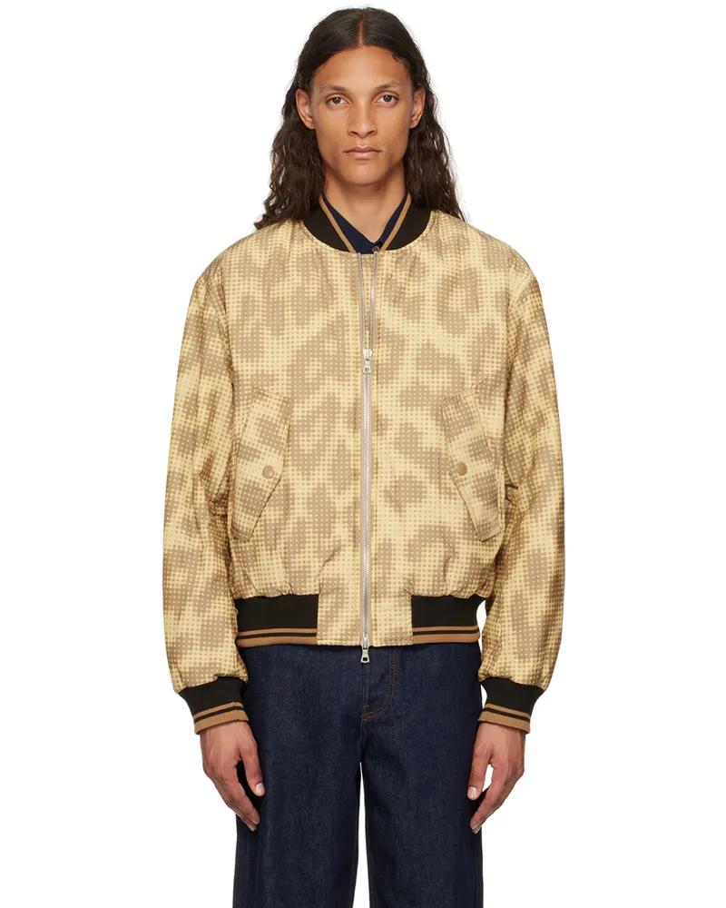 Dries van Noten Yellow Printed Bomber Jacket 101