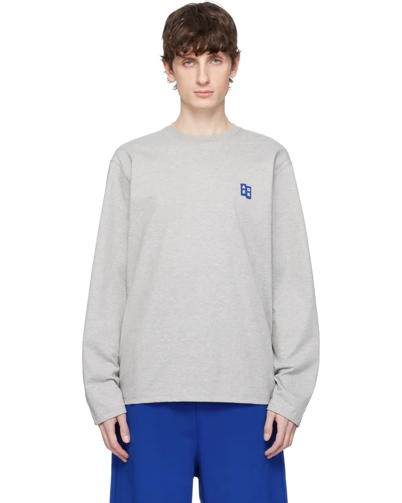 Adererror Gray Sig; TRS Tag 01 LS T-shirt Grey