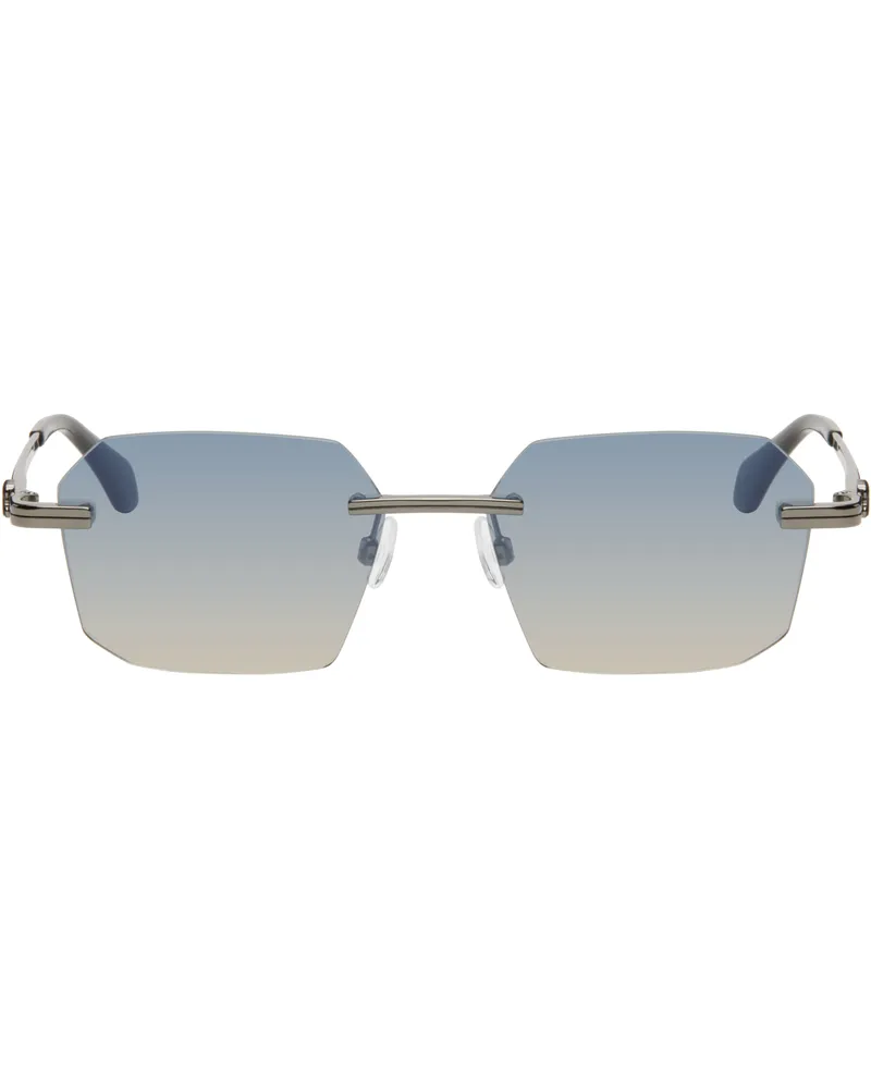 Palm Angels Gunmetal Quartz Sunglasses Gun