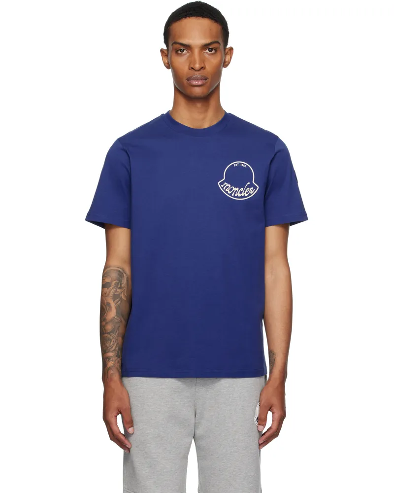 Moncler Navy Archivio Creativo T-shirt 75b