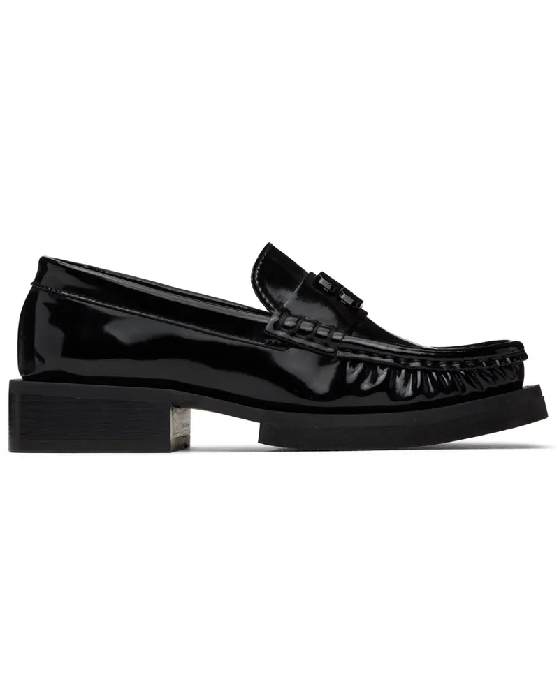 Ganni Black Butterfly Logo Loafers 099