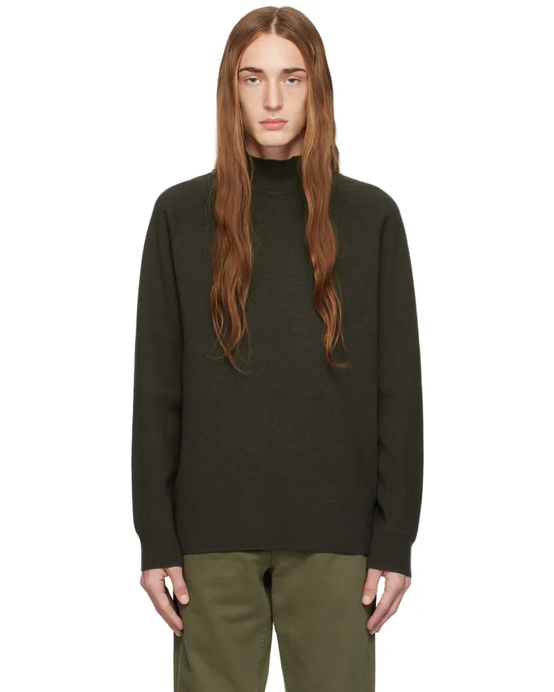 Norse Projects Khaki Bruce Sweater Beech