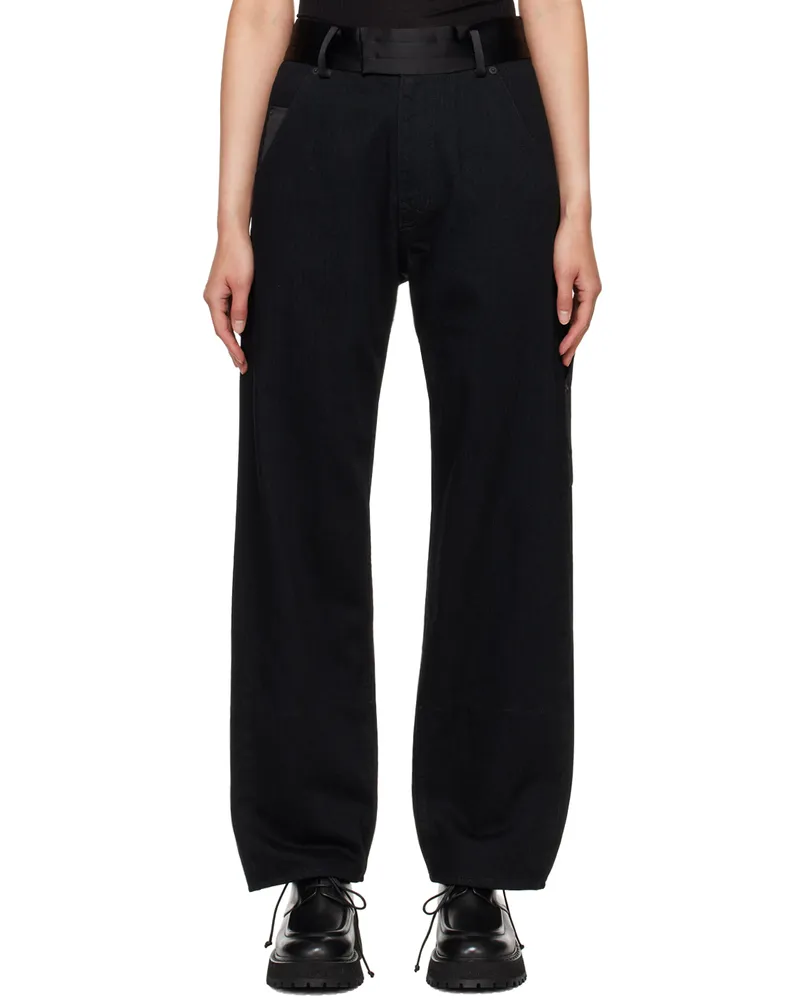 Undercover Black Painter Drill Jeans Black