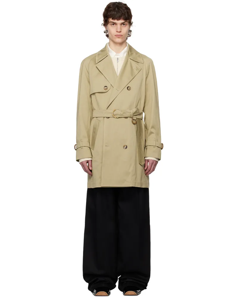 Wales Bonner Khaki Walcott Trench Coat Hunter