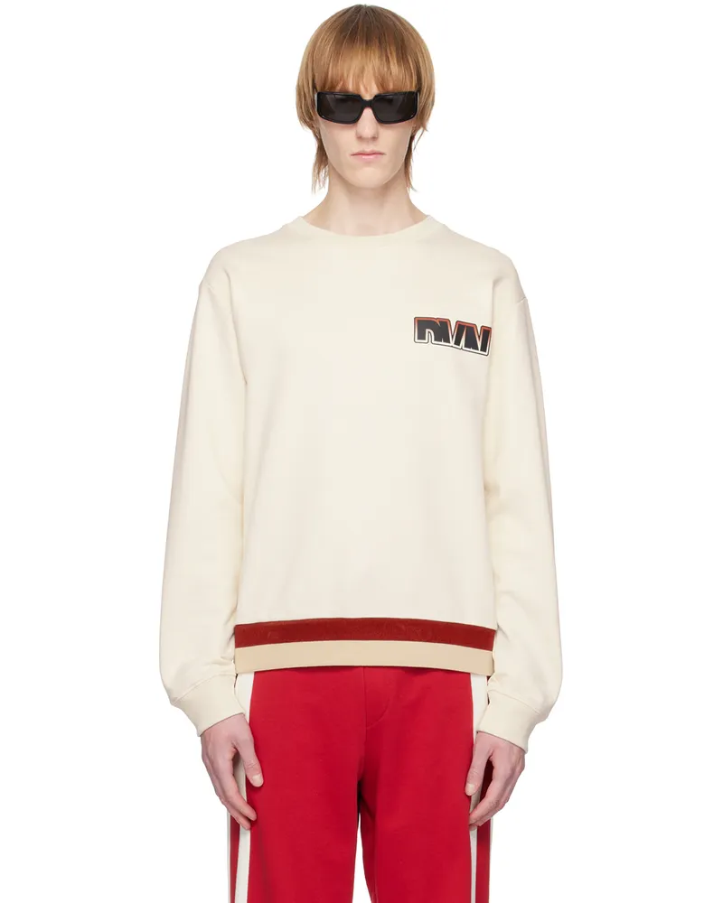 Dries van Noten Off-White Appliqué Sweatshirt 5