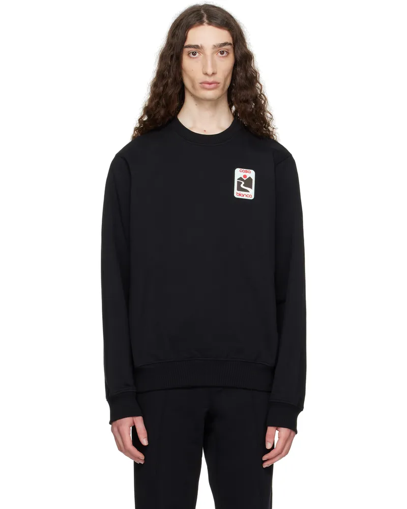 Casablanca Paris Black Sunset Valley Sweatshirt Sunset