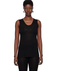 Lauren Manoogian Black Super Fine Tank Top Bblack