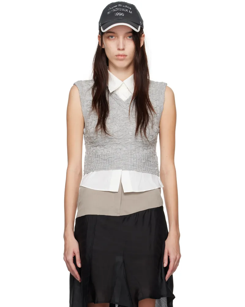 Acne Studios Gray Layered Vest Aab