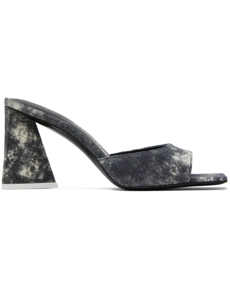 ATTICO Gray Mini Devon Mules 693