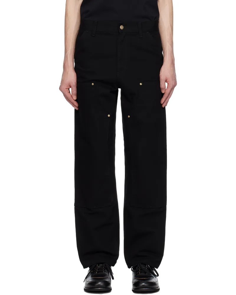 Carhartt WIP Black Double Knee Trousers 8902