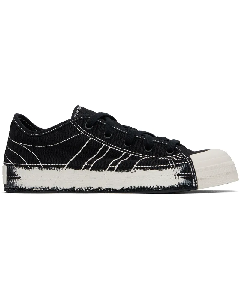 Y-3 Black & Off-White Nizza Lo Sneakers Black