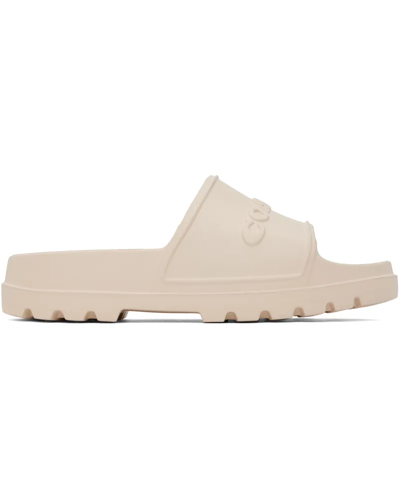 Coach Off-White Jesse Pool Slides Ivory