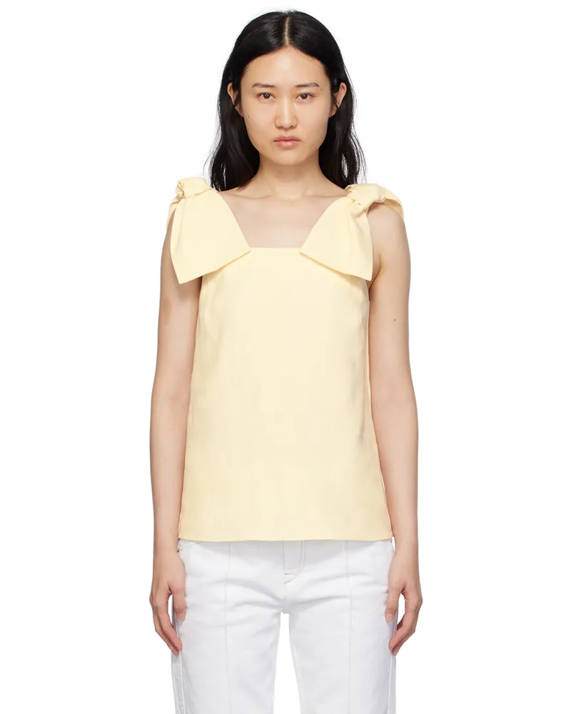 Chloé Off-White Bow Tank Top 103