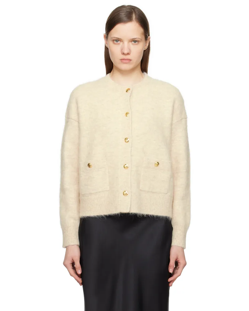 Anine Bing Beige Bobbie Cardigan Beige