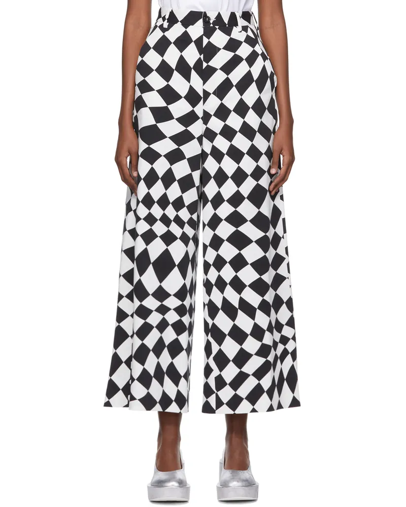 Maison Margiela Black & White Cotton Trousers 001s