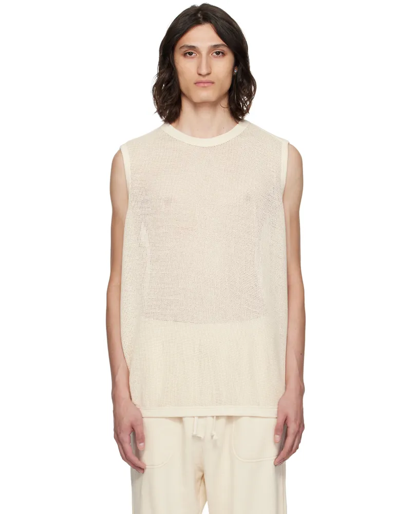 Jan-Jan Van Essche Off-White O-Project Semi-Sheer Tank Top Kinari