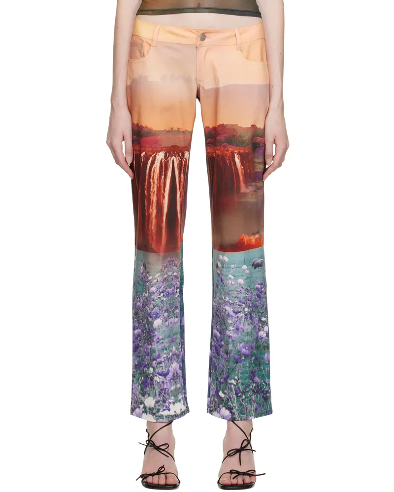 Miaou Multicolor Atlas Trousers Oasis
