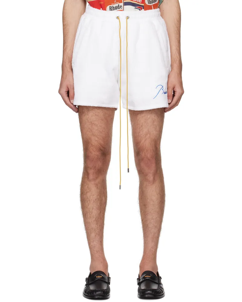 RHUDE White Three-Pocket Shorts White