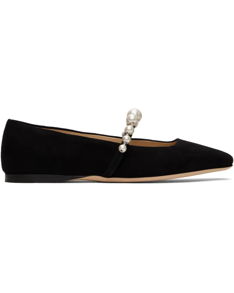 Jimmy Choo Black Ade Ballerina Flats Black
