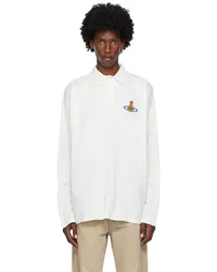 Vivienne Westwood White Oversized Polo Aw24-white