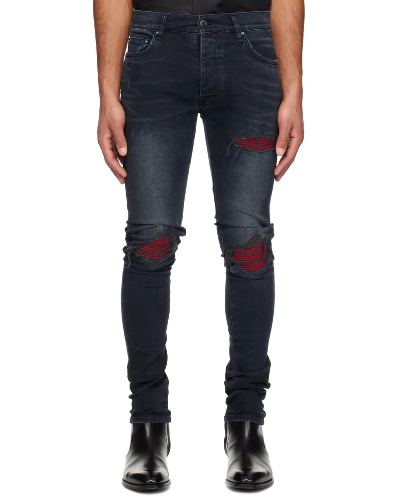 Amiri Indigo Ultrasuede MX1 Jeans Midnight