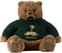 SSENSE Exclusive Brown & Green Sweater Teddy Bear
