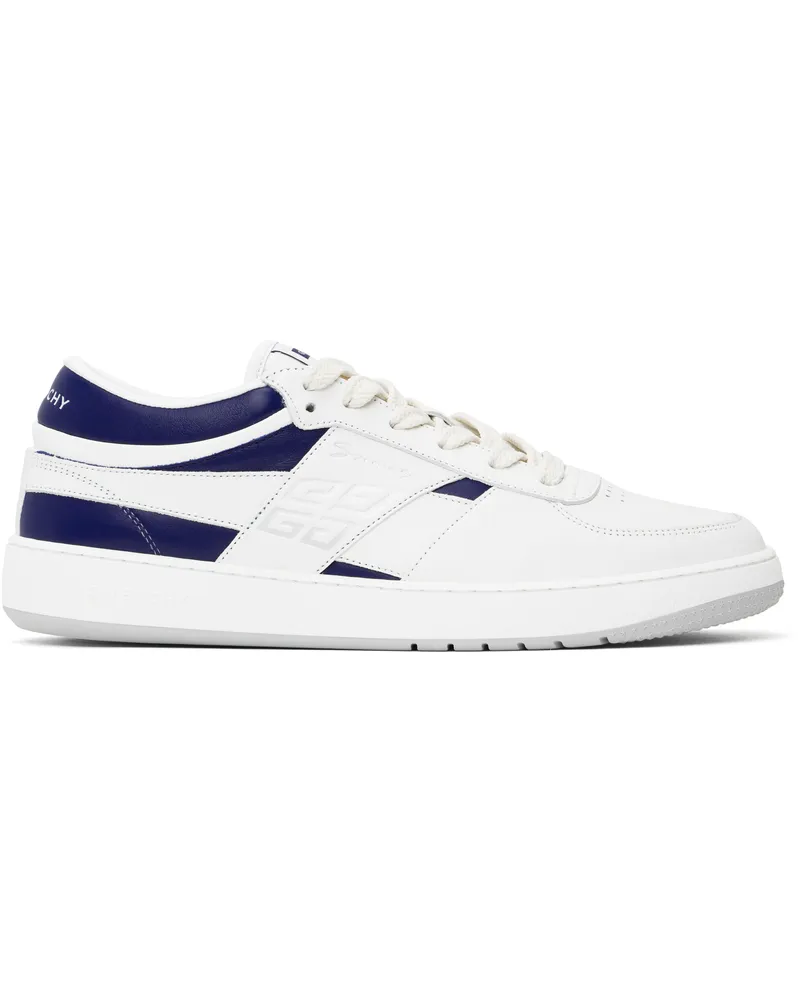 Givenchy White & Navy G Move Sneakers 131-white