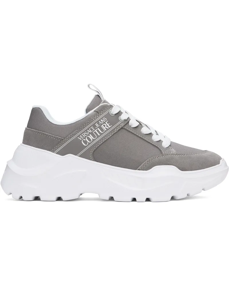 Versace Jeans Gray Logo Speedtrack Sneakers E800-grey