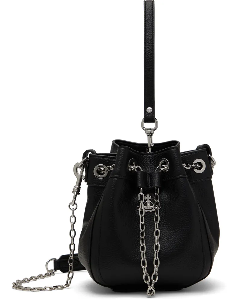 Vivienne Westwood Black Chrissy Small Bucket Bag N403