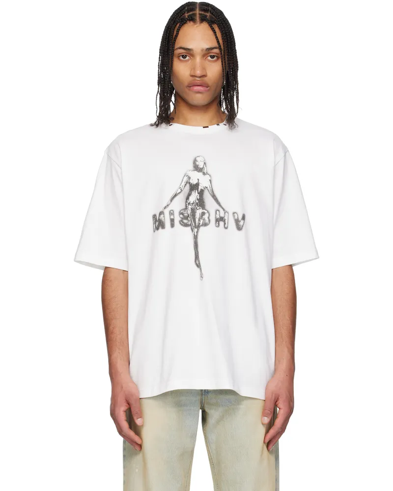 MISBHV White Vintage 'MSBHV' T-shirt Off