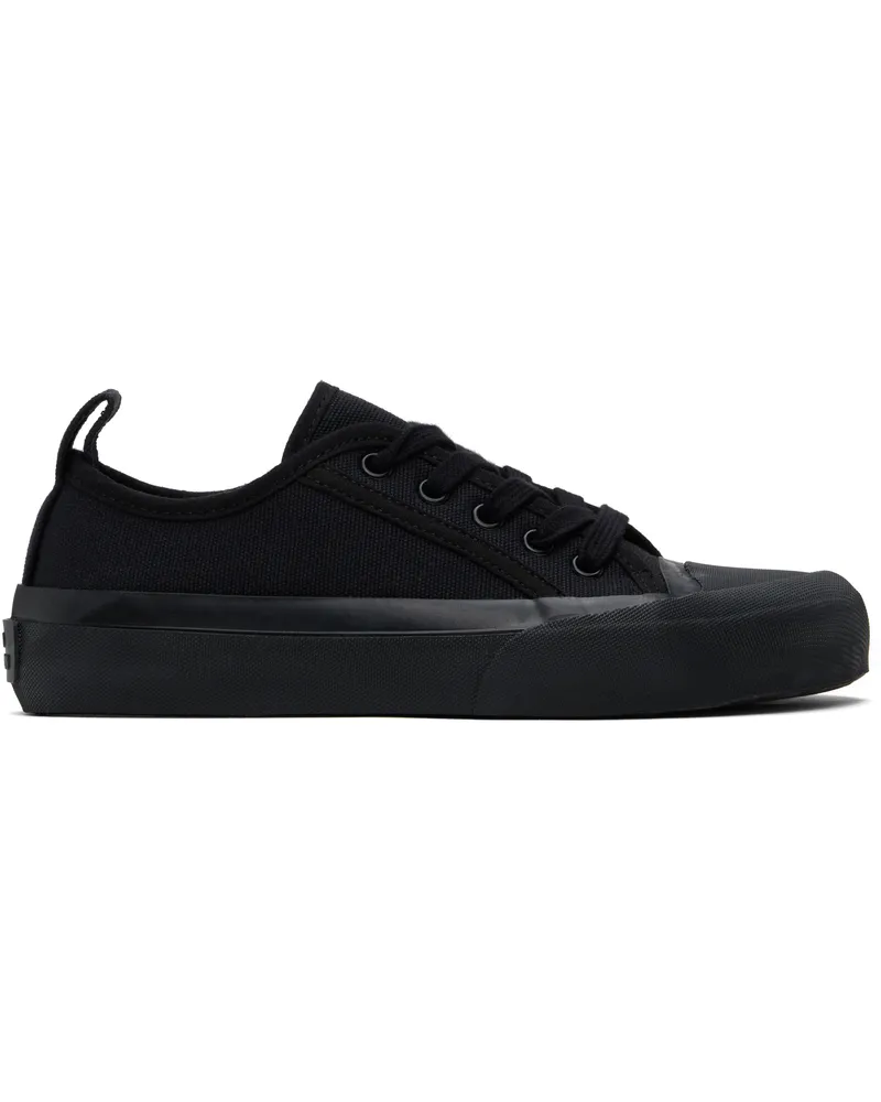 Studio Nicholson Navy Byrd Canvas Sneakers Darkest
