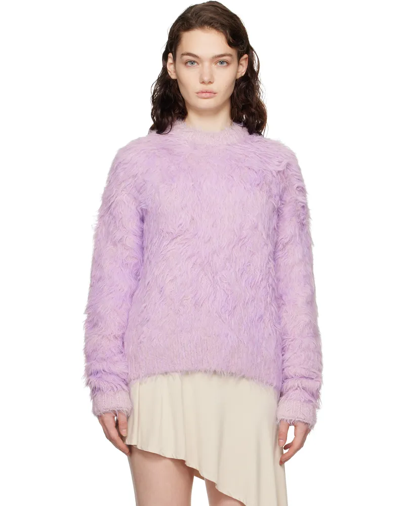 Acne Studios Purple Textured Sweater Ada