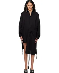 Ann Demeulemeester Black Mala Midi Dress Black