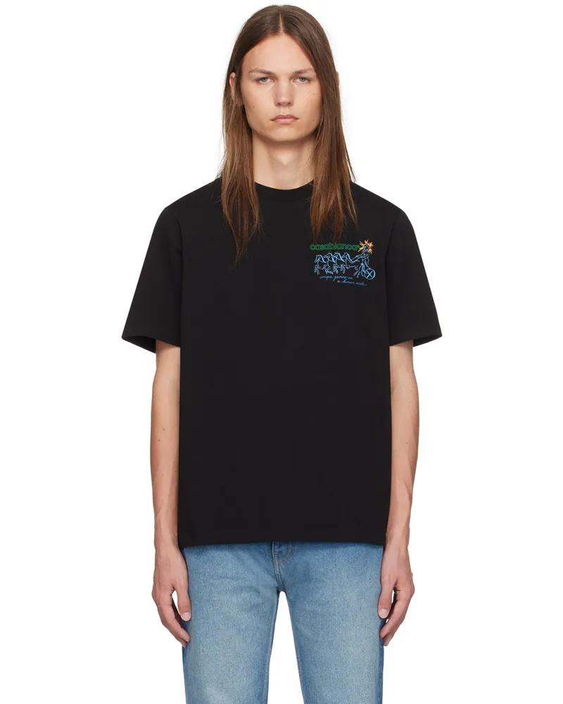 Casablanca Paris Black Pentathlon T-Shirt Pentathlon