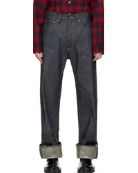 Maison Margiela Indigo Coated Jeans Indigo