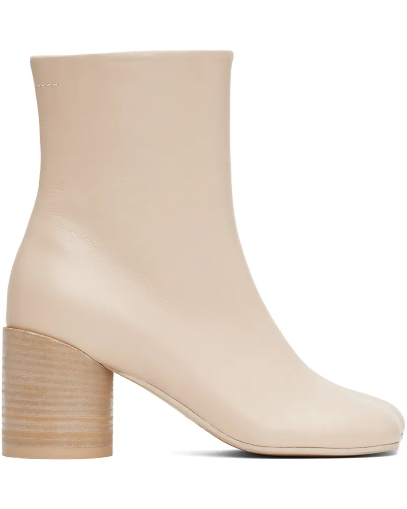 Maison Margiela Beige Anatomic Ankle Boots T2084
