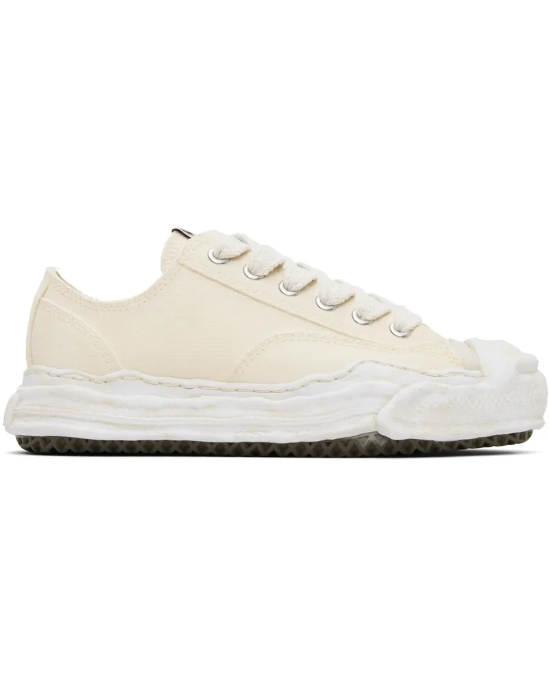 MIHARAYASUHIRO Beige 'Hank' OG Sole Garment Dyed Canvas Sneakers Beige