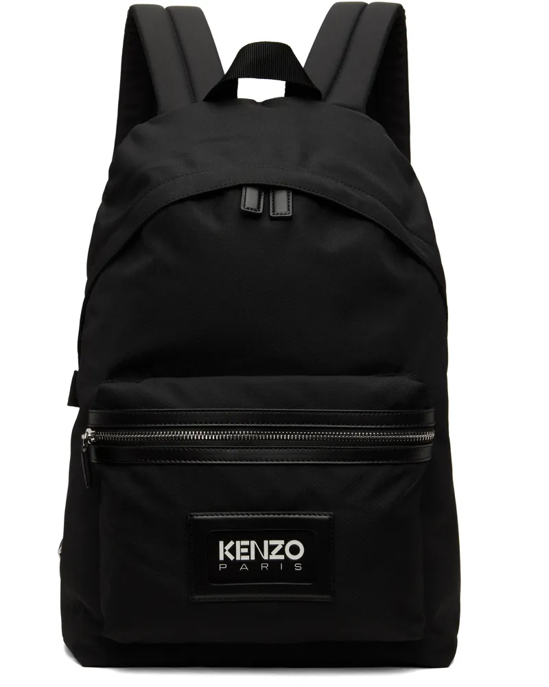 Kenzo Black Kenzo Paris 'Kenzography' Backpack Black