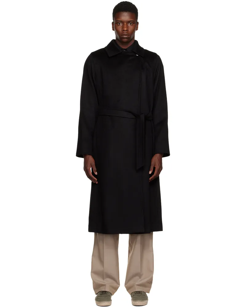 Max Mara Black Manuel Coat 002
