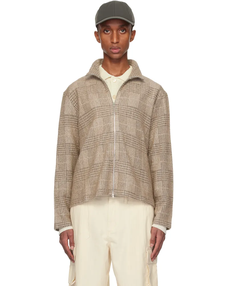 Our Legacy Beige Shrunken Fullzip Jacket Beige