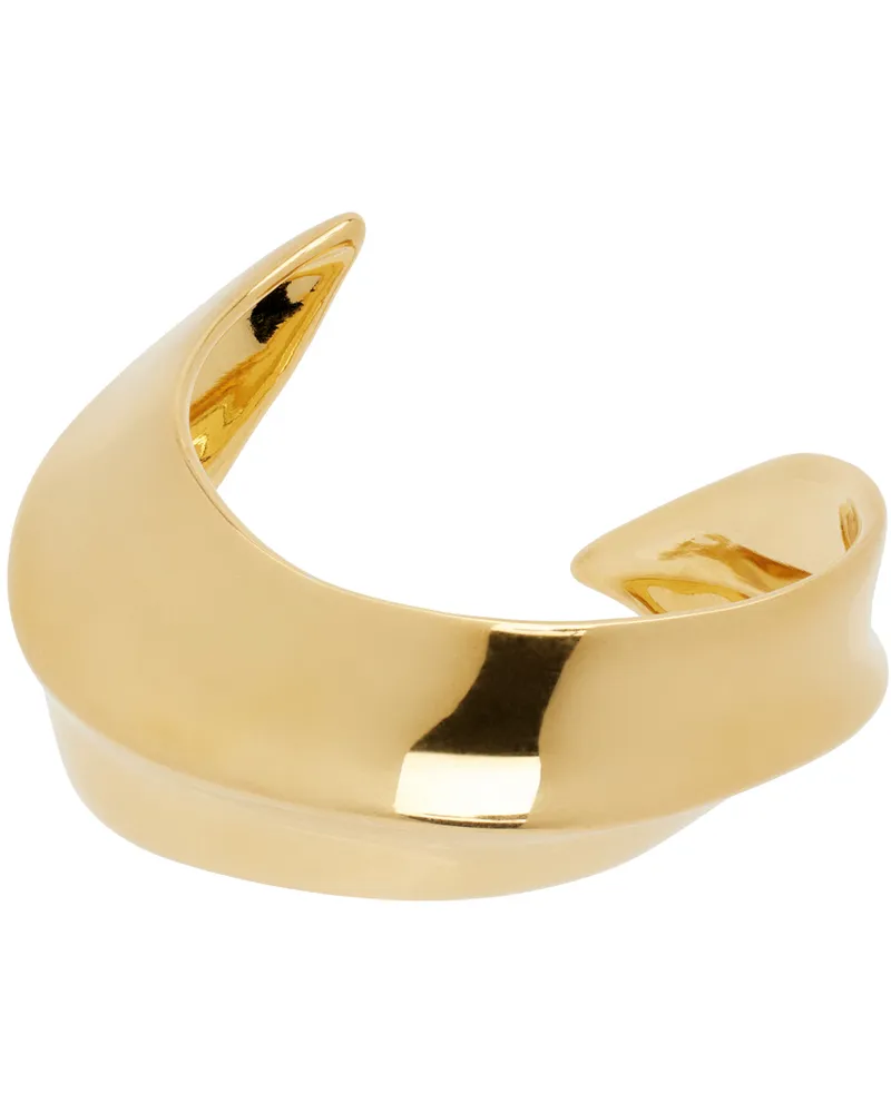 Tom Ford Gold Brass Franca Cuff Bracelet 1y049