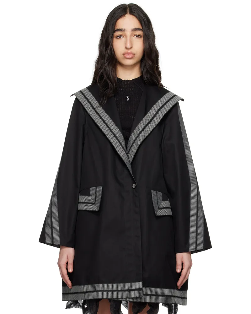 KIKO KOSTADINOV Black Dorado Coat Mineral