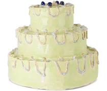 SSENSE XX Green Large Birthday Cake Candle Holder