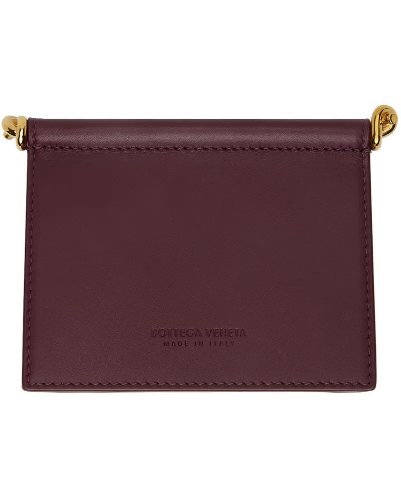 Bottega Veneta Burgundy Solstice Card Holder 2250